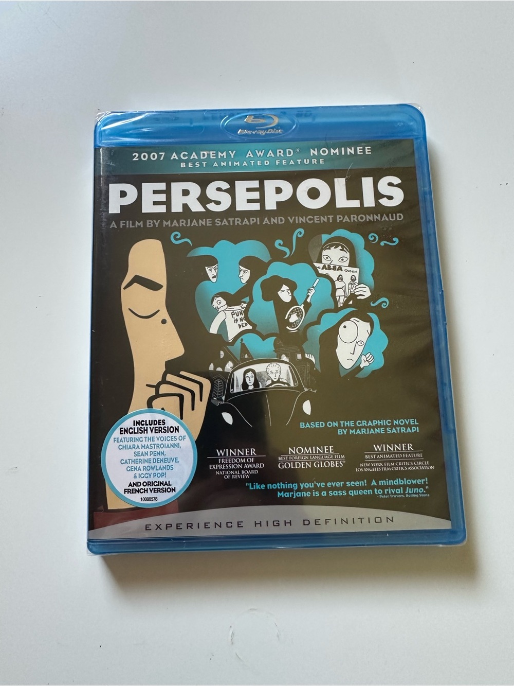PERSEPOLIS (Blu-ray) Marjane Satrapi, Vincent Paronnaud, Sony Pictures Classics